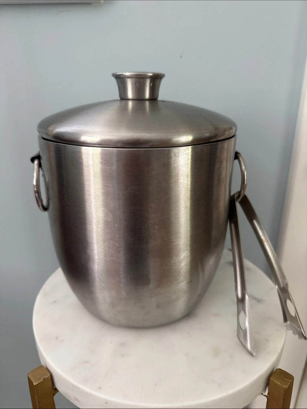 Target Stainless Steel Ice Bucket with Tongs - Silver